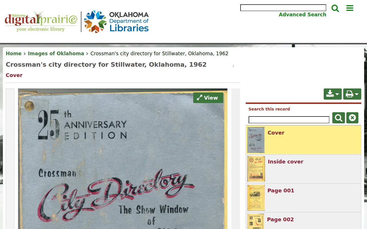 Stillwater city directory 1962 Crossman street guide and householders volume